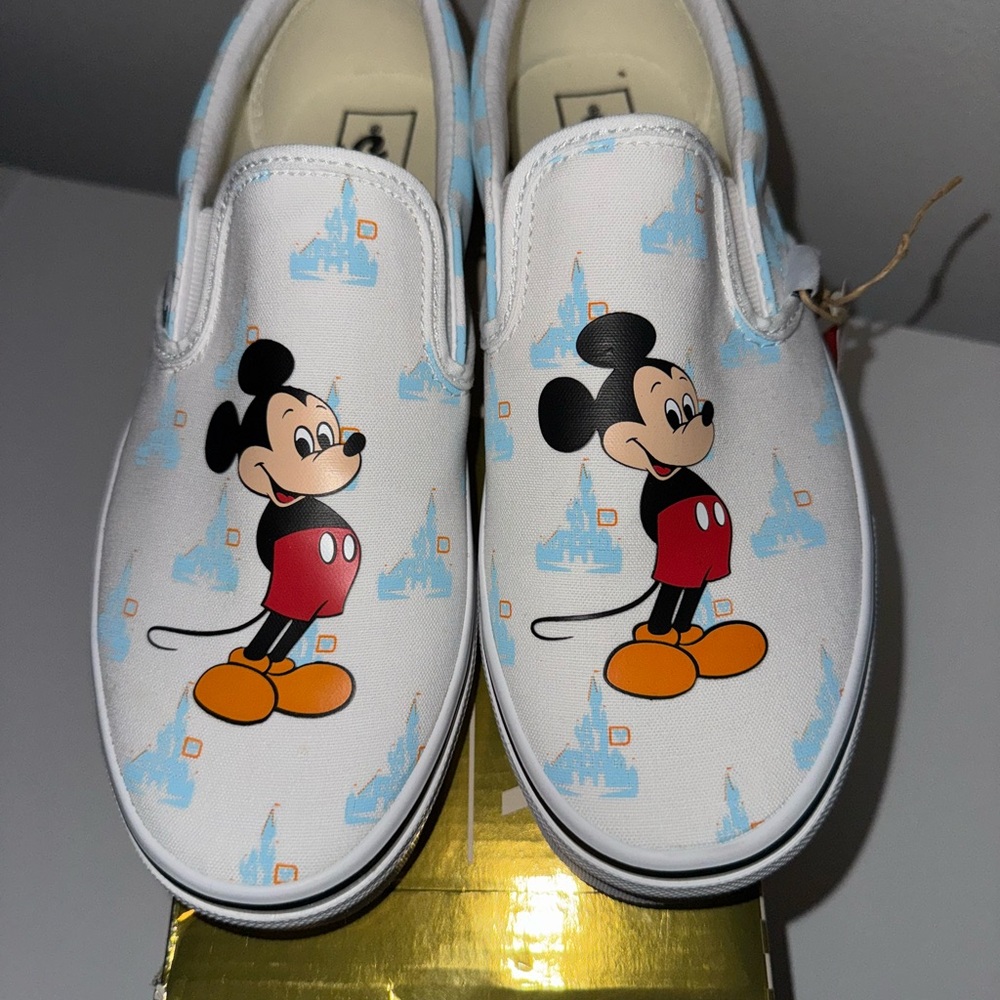 Disney Mickey Mouse Vans Sneakers - White and Blue